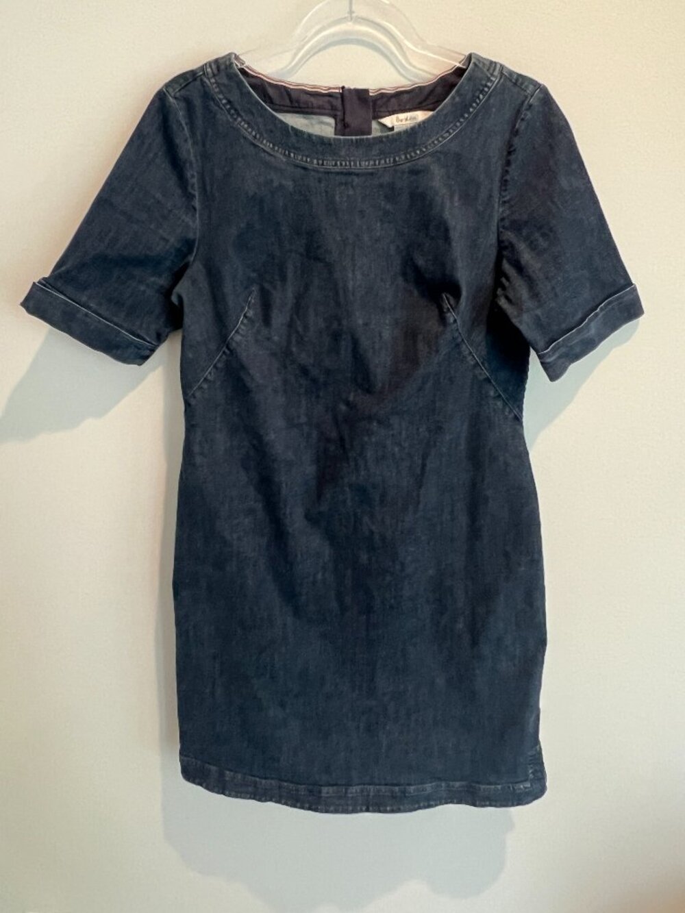 Boden Rhea Denim Sheath Dress Blue Size 12
